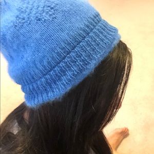 Fuzzy Blue Beanie